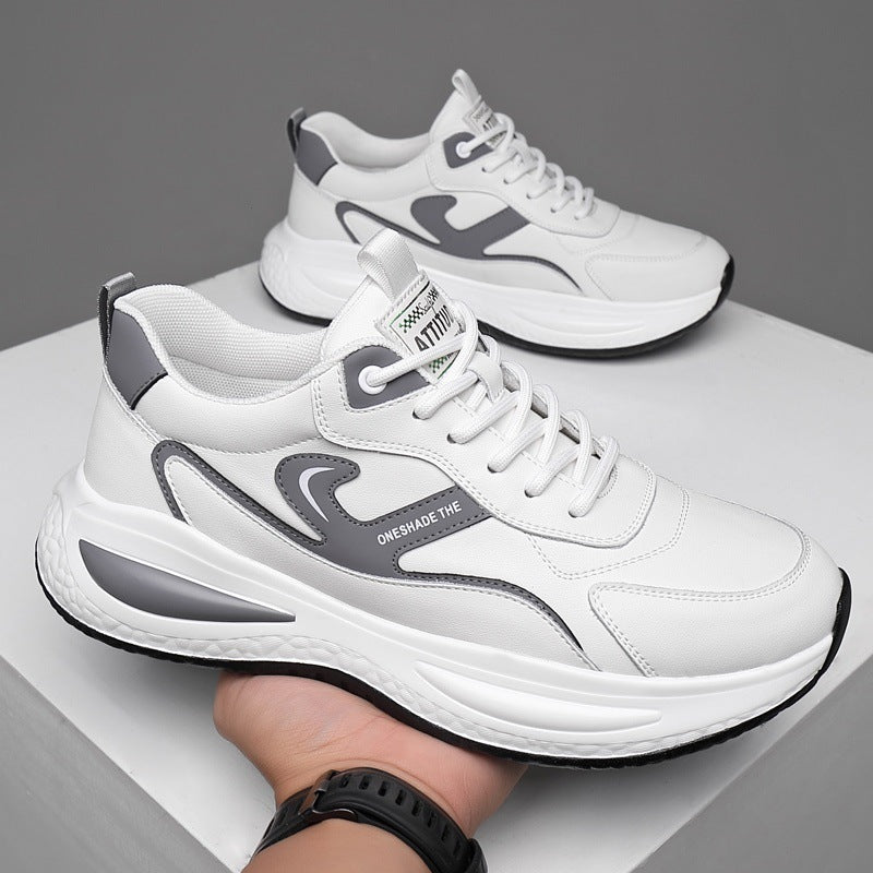 Leather Casual White Shoes Men's Outdoor Mountaineering - happyshop365247