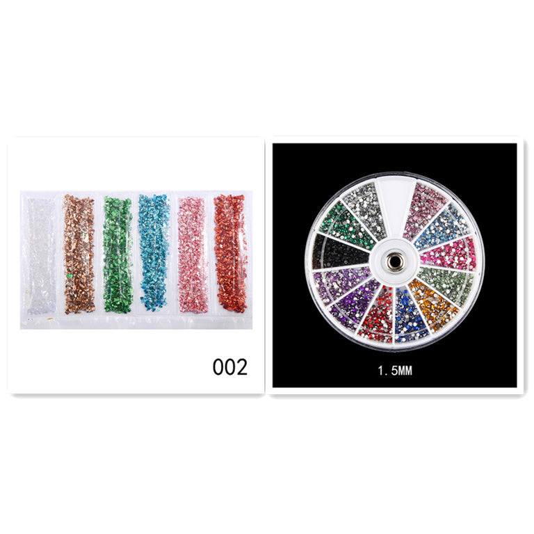 Nail Supplies, Diamond Glass Fragments, Gold And Silver Broken Glass Nails - happyshop365247