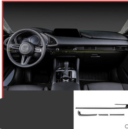 Mazda 3 Angkesaila modified interior carbon fiber decoration