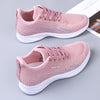 Spring and Autumn flat-bottomed woven mesh shoes for women's casual soft soles and lightweight running shoes