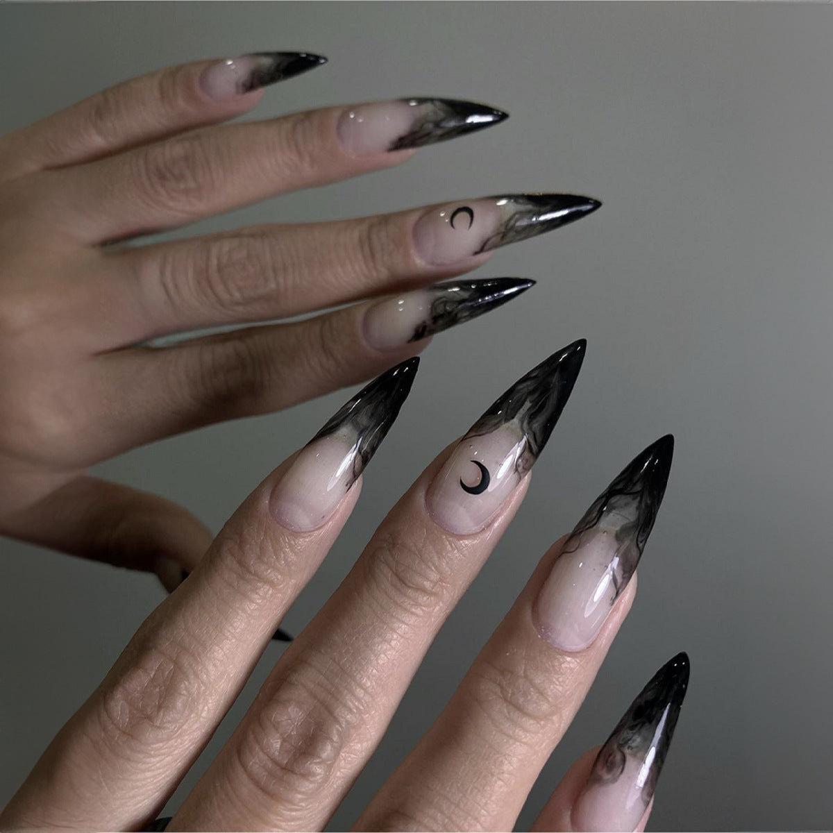 Halloween Ghost Wind Fake Nails Nail Sticker - happyshop365247