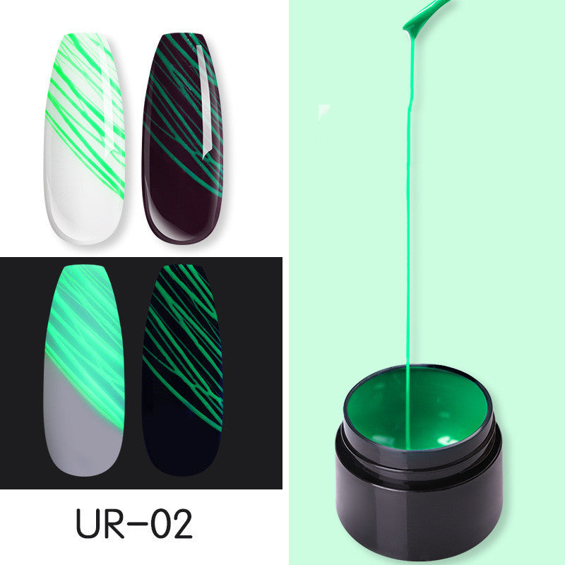 Manicure Luminous Nail Art Spider Nail Gel UV Nail Polish - happyshop365247