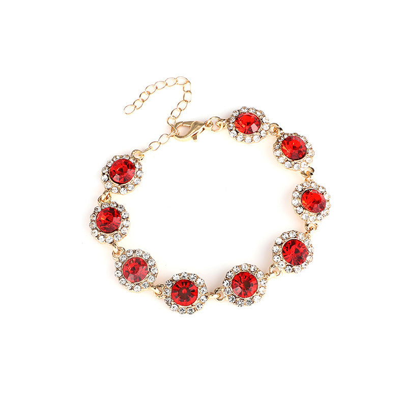 Stylish Zircon-studded Diamond Bracelet For Women