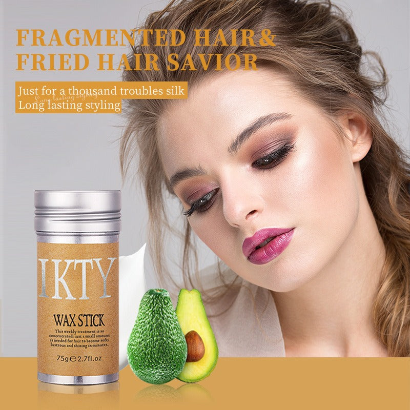 75g Hot Hair Gel Hair Line Styling Smooth Frizzy Hairs Avocado Hair Edge Control Gel Salon Hairdressing Styling Tool - happyshop365247