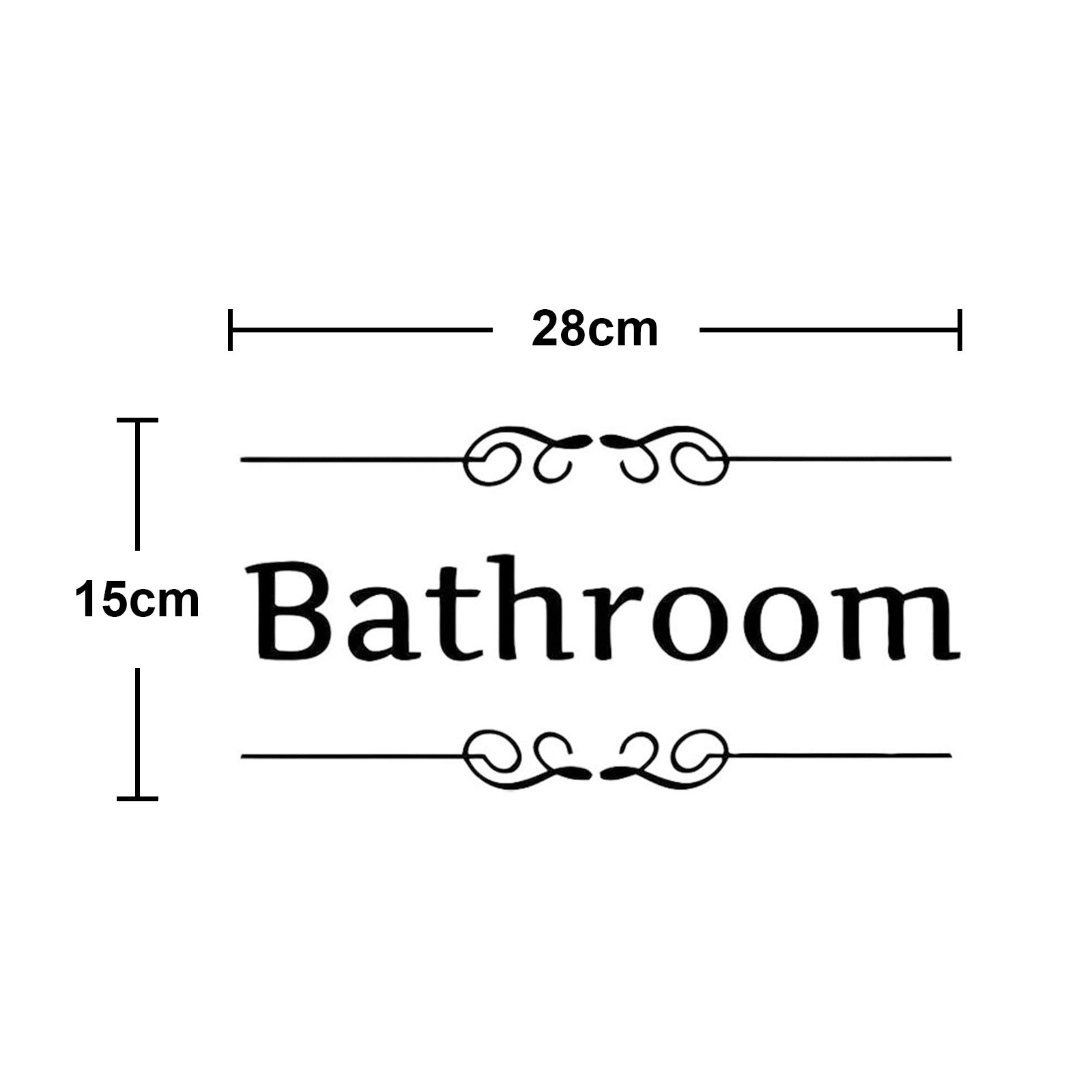 Home Bathroom Decor Wall Stickers Art Stickers Creative Home Decor Bathroom Cute Door Stickers - happyshop365247