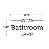 Home Bathroom Decor Wall Stickers Art Stickers Creative Home Decor Bathroom Cute Door Stickers - happyshop365247