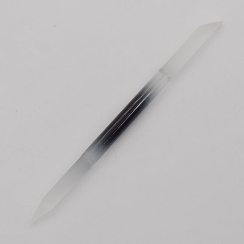 Full-color Cylindrical Glass Nail File Manicure Implement Manicure Household Double-headed Nail-free - happyshop365247
