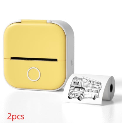 Portable Mini Thermal Label Printer Home Photo Printer Student Wrong Question Printer Bluetooth-compatible Mini Label Printer Price Tag - happyshop365247