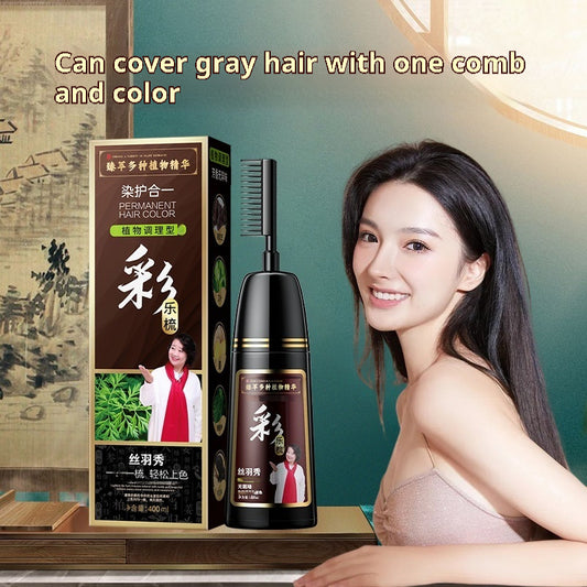 Plant Pure Hair Dye Color Hair Dyeing Cover White Hair Hair Color Cream - happyshop365247