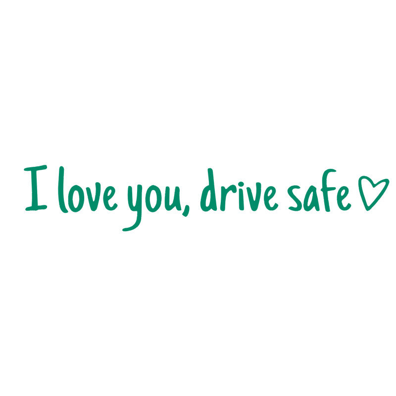 Safe Driving Waterproof Vinyl Bumper Stickers Car Universal Rearview Mirror Decorative Sticker