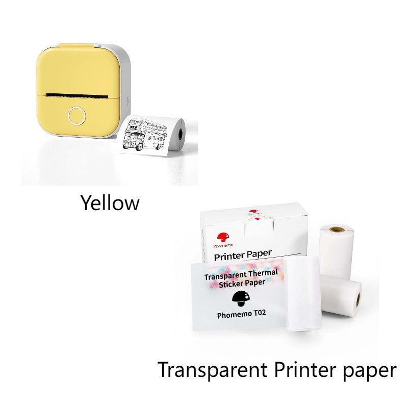 Portable Mini Thermal Label Printer Home Photo Printer Student Wrong Question Printer Bluetooth-compatible Mini Label Printer Price Tag - happyshop365247