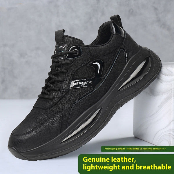 Leather Casual White Shoes Men's Outdoor Mountaineering - happyshop365247