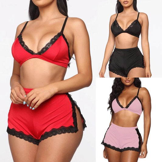 Women Sexy Sleepwear Lingerie Lace Bra - happyshop365247
