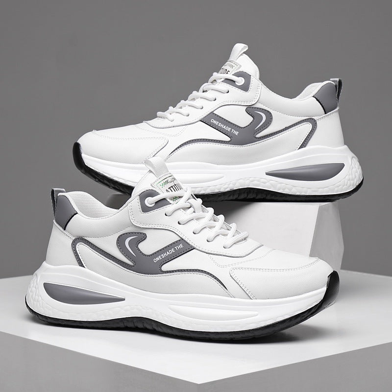 Leather Casual White Shoes Men's Outdoor Mountaineering - happyshop365247