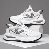 Leather Casual White Shoes Men's Outdoor Mountaineering - happyshop365247