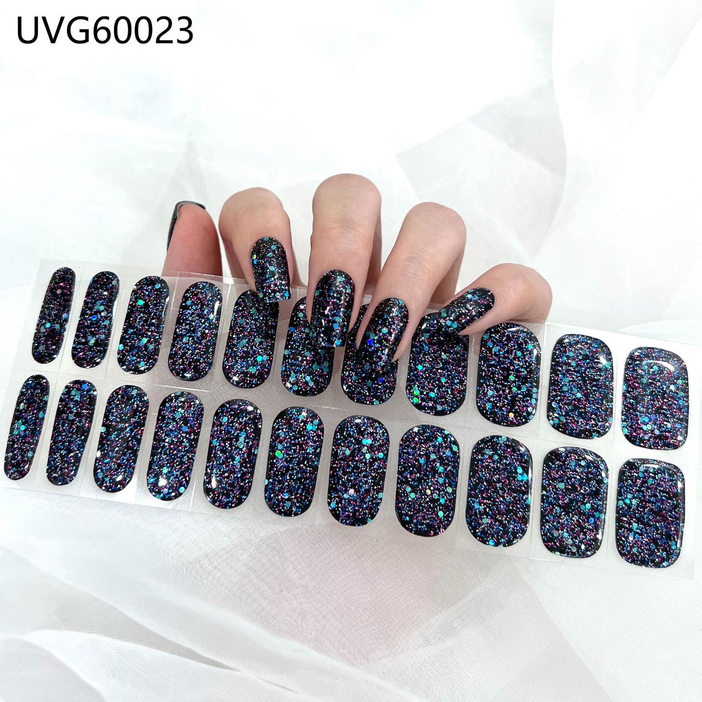 Blush Nail Stickers Uv Semi-baked Gel - happyshop365247