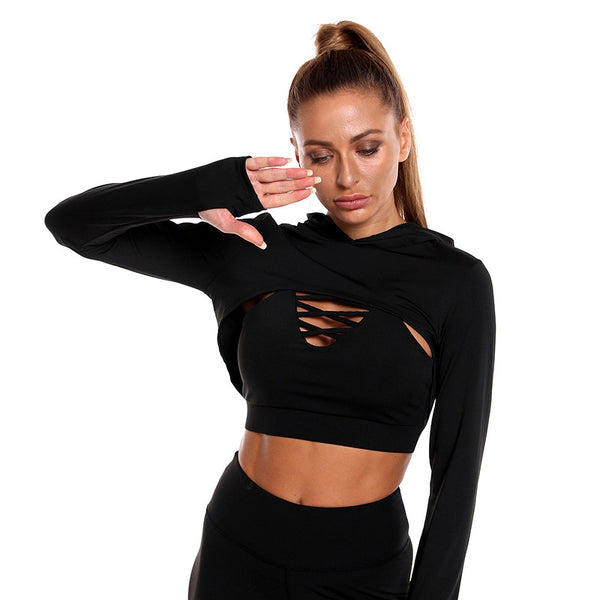 Yoga Clothing Suit Sports Fitness Clothing Female Quick-drying Peach Buttocks - happyshop365247