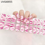 Blush Nail Stickers Uv Semi-baked Gel