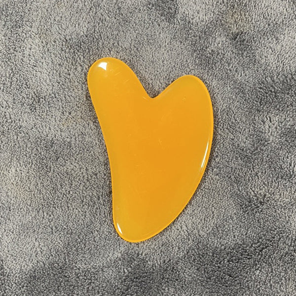 Resin Beeswax Heart-shaped Gu Sha Facial Scraping Sheet For Beauty Salon - happyshop365247
