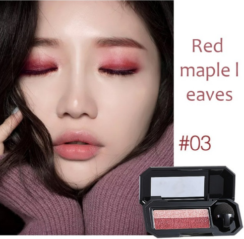 UBUB Brand Double Color Convenient Eyeshadow Makeup Palette Waterproof Pigment Shimmer Eye Color Cosmetics - happyshop365247