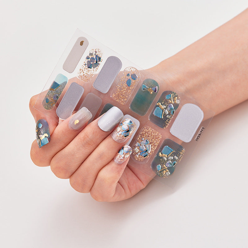 Nail Stickers Factory Direct Sales Bronzing Laser 3d Cross-border High Quality Nails - happyshop365247