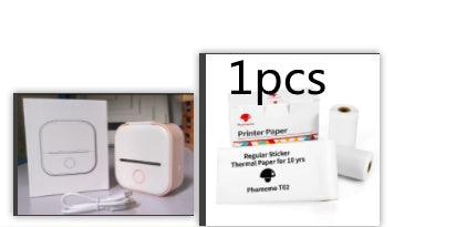 Portable Mini Thermal Label Printer Home Photo Printer Student Wrong Question Printer Bluetooth-compatible Mini Label Printer Price Tag - happyshop365247