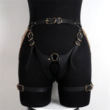 New trendy adult sexual products, couple's sexual restraint clothing, leggings chain with leather belt