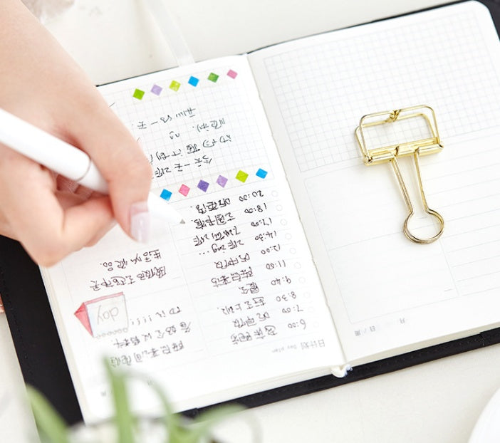 Stationery Star Leather Knitting Notebook Stationery Schedule Notepad Handbook