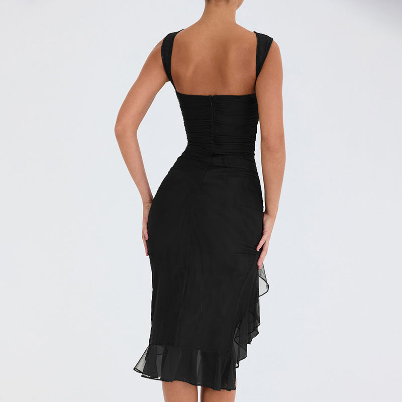 Summer Slim Skinny Sleeveless Dress For Women Fashion Party Club Dresses - happyshop365247