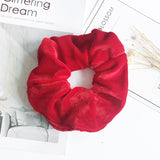 Flannel Hair Tie Hair Rope Amazon Velvet Fashion Ponytail Hair Accessories - happyshop365247