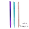 Full-color Cylindrical Glass Nail File Manicure Implement Manicure Household Double-headed Nail-free