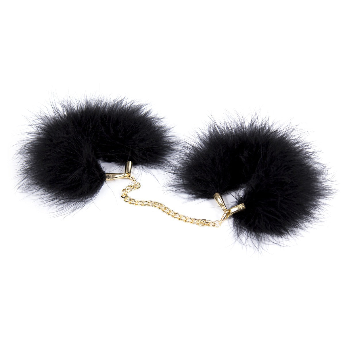 Binding Handcuffs Hand And Foot Cuffs Short Feather Small Handcuffs Feather Black Adult Products - happyshop365247