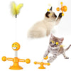 Cat Rotating Windmill Multi-Function Toys Itch Scratching Device Teeth Shining Toy - happyshop365247