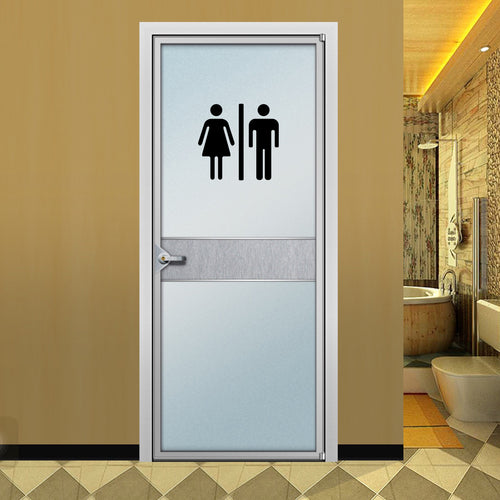 Home Bathroom Decor Wall Stickers Art Stickers Creative Home Decor Bathroom Cute Door Stickers - happyshop365247