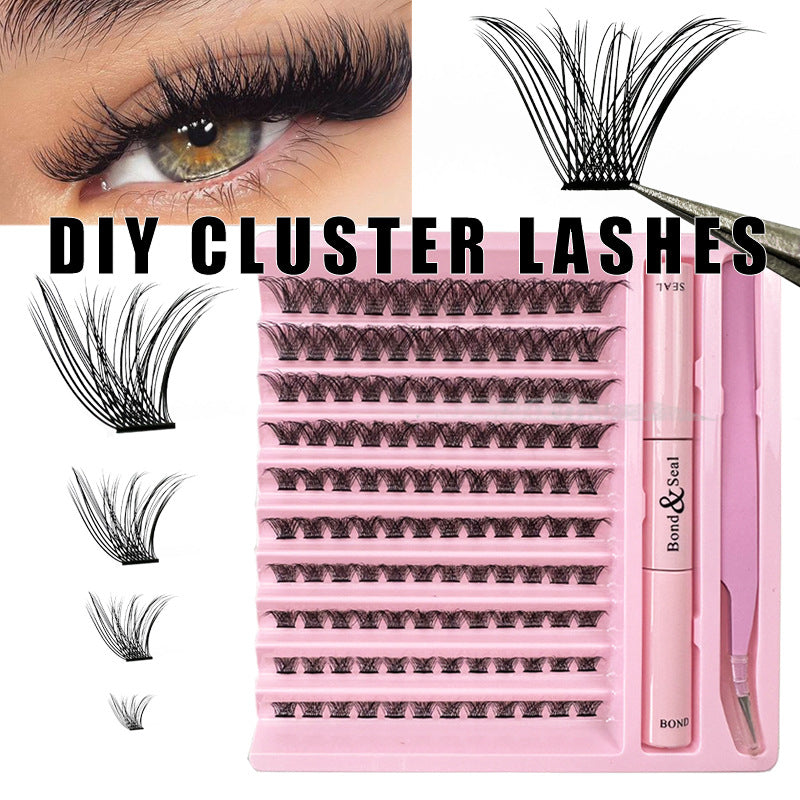 Self-grafting Single Cluster Eyelash Set - happyshop365247