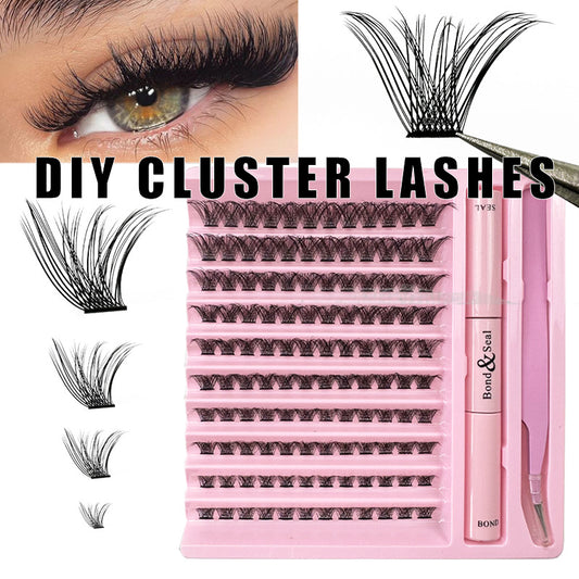 Self-grafting Single Cluster Eyelash Set - happyshop365247