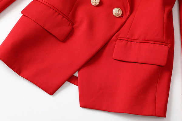 Female Suit Slim Fit Coat Clothing Double Breasted - happyshop365247