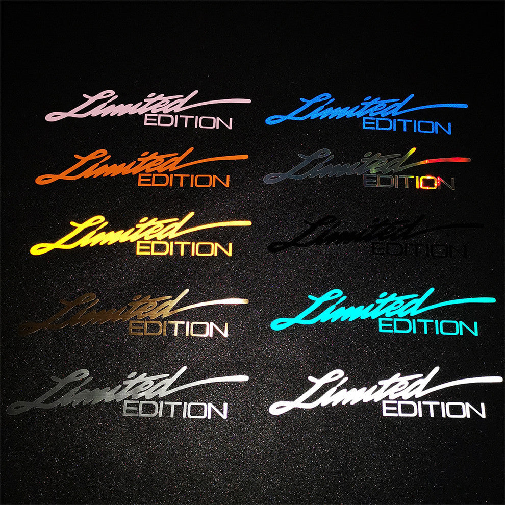 LimitedEdition English Reflective Car Sticker
