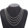 Stainless Steel Titanium Figaro Jewelry Chain