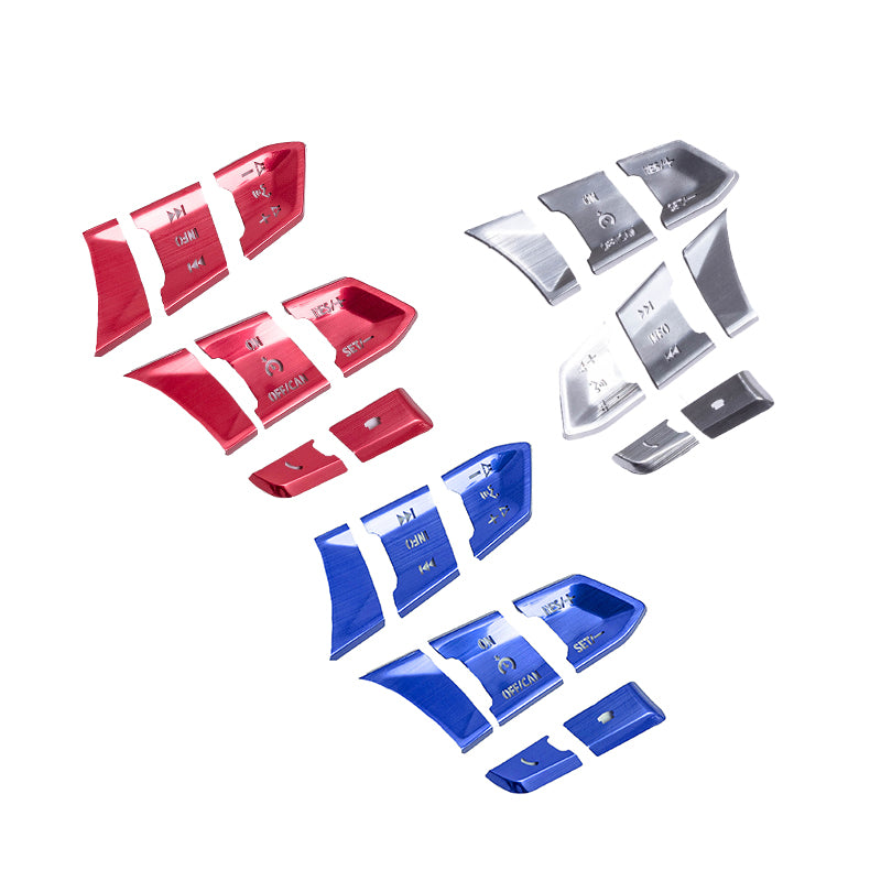 Atz Modified Steering Wheel Transparent Button Aluminum Alloy Decorative Sticker