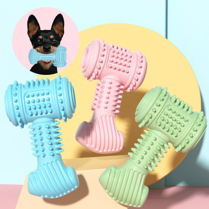 Dog Chew Toy Dogs Teeth Cleaning Toys Indestructible TPR Chewing Bite Resistant Teething Toys Pet Products - happyshop365247