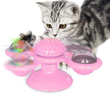 Cat Rotating Windmill Multi-Function Toys Itch Scratching Device Teeth Shining Toy - happyshop365247