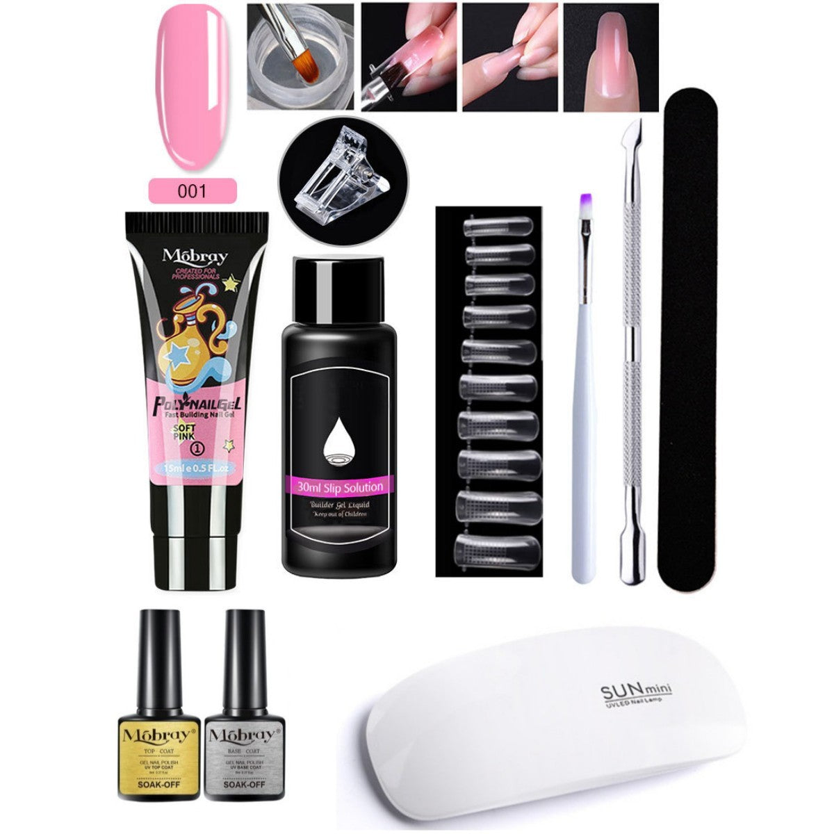7-Piece Nail Art Crystal Extender Set - happyshop365247