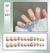French Worn Removable Nails And Diamonds - happyshop365247