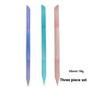 Full-color Cylindrical Glass Nail File Manicure Implement Manicure Household Double-headed Nail-free
