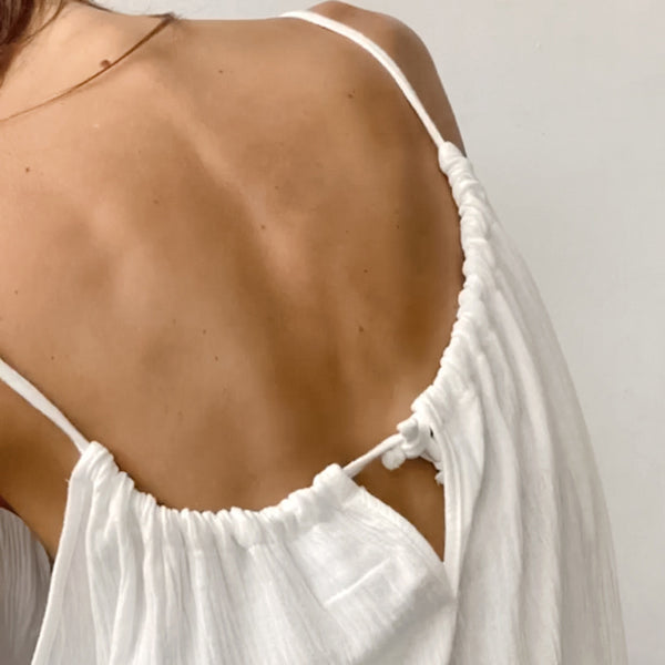 Fall Halter Spaghetti Straps Long Dress Pajamas Women