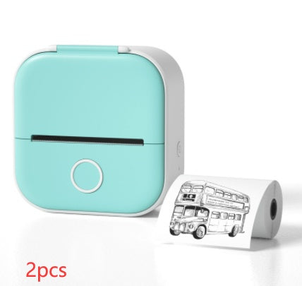 Portable Mini Thermal Label Printer Home Photo Printer Student Wrong Question Printer Bluetooth-compatible Mini Label Printer Price Tag - happyshop365247