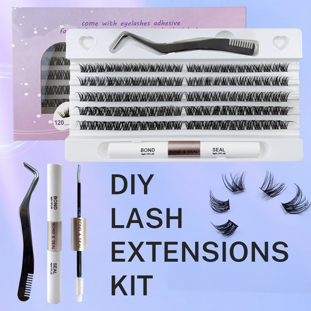 Self-grafting Single Cluster Eyelash Set - happyshop365247