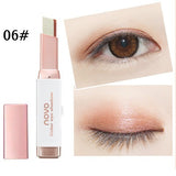 Eyeshadow Stick Stereo Gradient Shimmer Double Color Cream Pen Eye Makeup Cosmetics Tool - happyshop365247