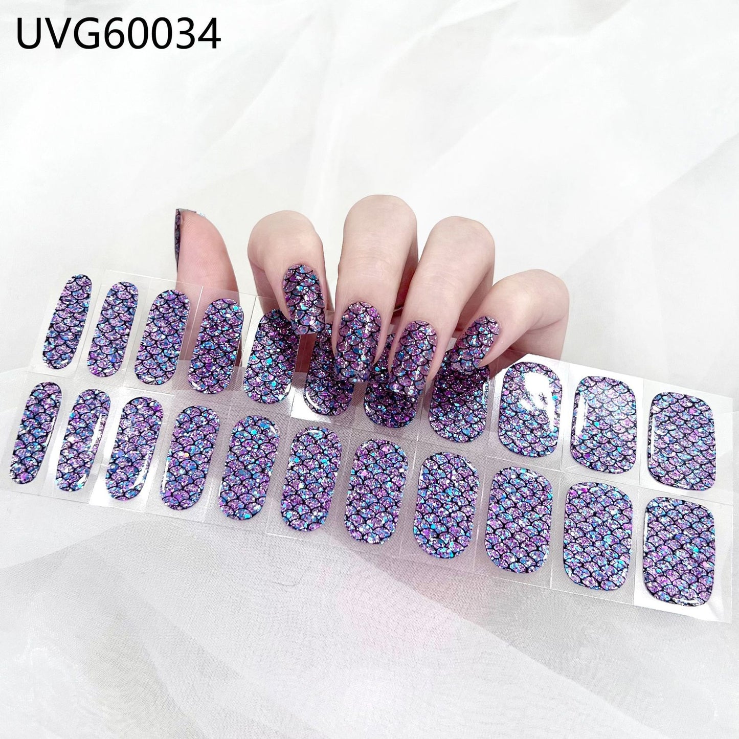 Blush Nail Stickers Uv Semi-baked Gel - happyshop365247